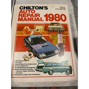 Chilton's Auto Repair Manual 1980 American Cars Tune-Ups Troubleshooting
